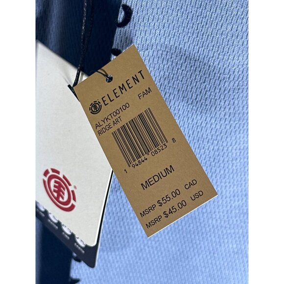 Element Mens Ridge Art Hoodie, Blue, Size M, NWT - Picture 4 of 6